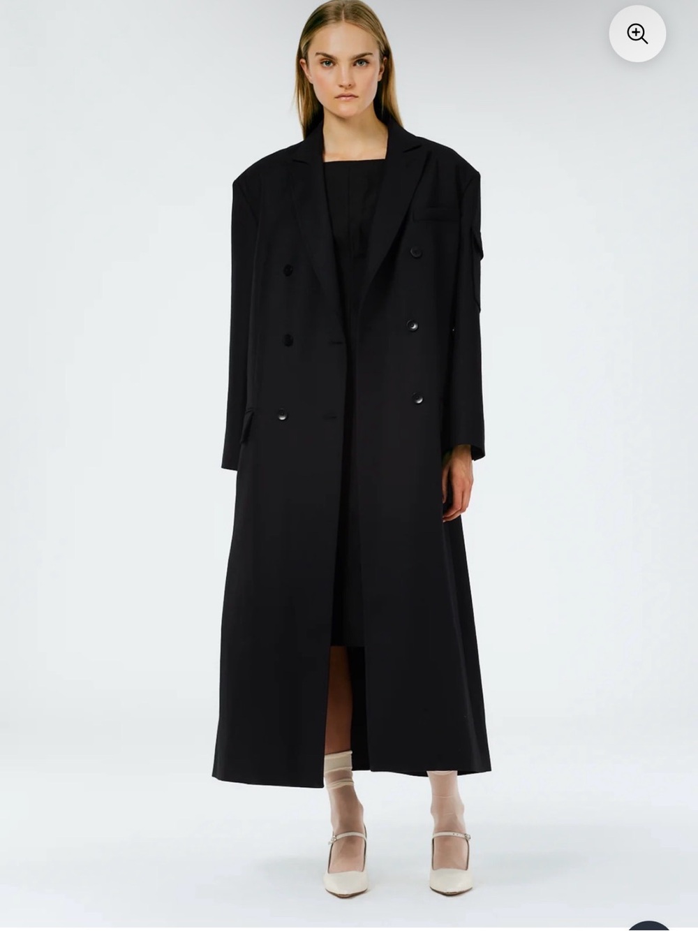 Tibi tuxedo maxi tux coat in S